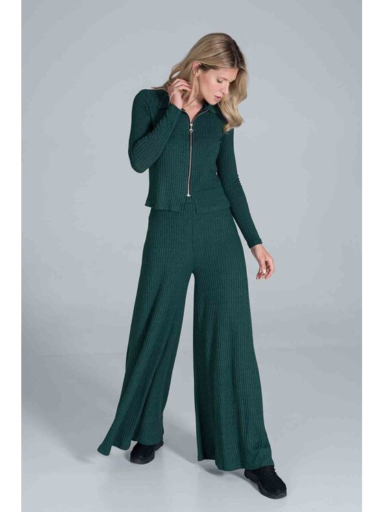 FIGL FIGL Bluza M823 Zielony Regular Fit