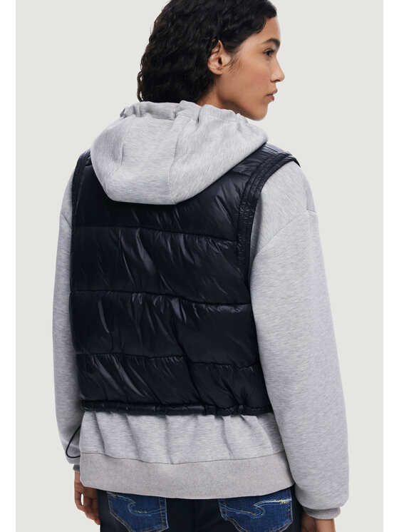 Desigual Desigual Μπλούζα SWEAT_CHALECO Γκρι Sweat Fit