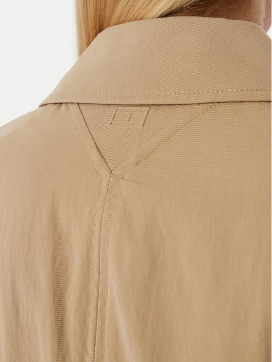 Tommy Hilfiger Tommy Hilfiger Trencis WW0WW49842 Tumši bēša Regular Fit