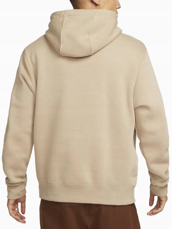 Nike Nike Bluza Sportswear Club Fleece Beżowy Regular Fit
