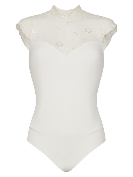 Rinascimento Rinascimento Body CFC0127525003 Biały Slim Fit