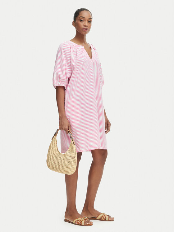 Iconique Iconique Φόρεμα καλοκαιρινό Giorgia IC26-103 Ανοιχτό ροζ Relaxed Fit