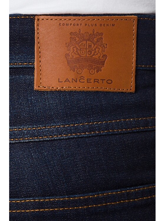 Lancerto Lancerto Jeansy Inwood Granatowy Slim Fit