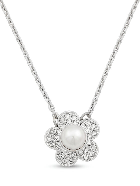 Swarovski Swarovski Ogrlica Flower 5755817 Srebrna