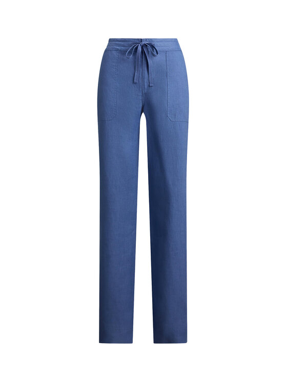 LAUREN RALPH LAUREN LAUREN RALPH LAUREN Kalhoty z materiálu 200735136025 Modrá Regular Fit