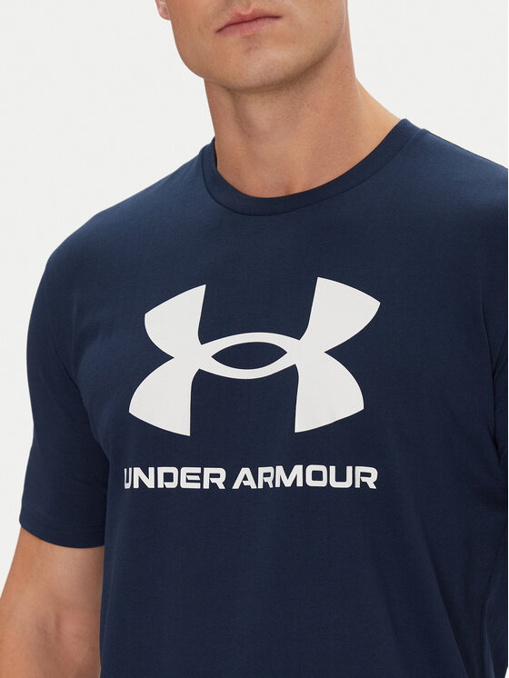 Under Armour Under Armour Majica Ua Sportstyle Logo Update Ss 1382911 Mornarsko modra Loose Fit