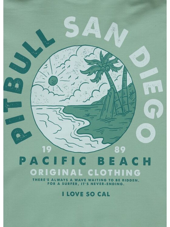 PITBULL PITBULL Bluza PLANET SURF Zielony Regular Fit