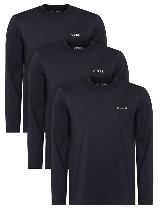 Guess Komplet majic z dolgimi rokavi﻿ U6BG04 K5370 Mornarsko modra Regular Fit