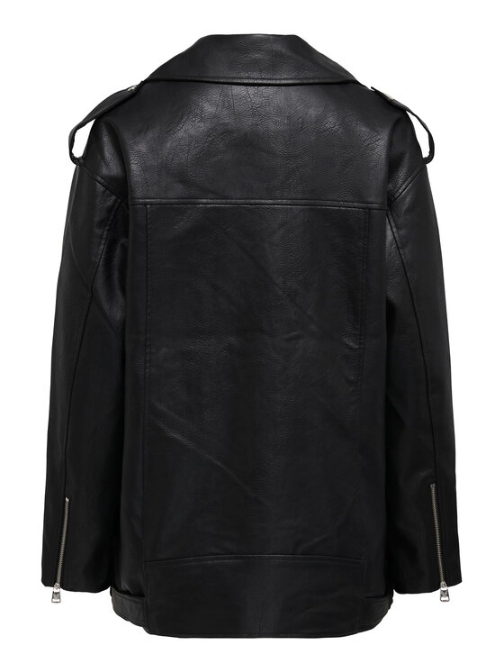 ONLY ONLY Kurtka z imitacji skóry Vera 15293015 Czarny Regular Fit