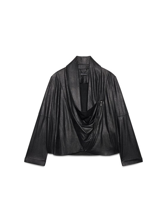 Fiorella Rubino Fiorella Rubino Giacca in similpelle R011L000342N033 Nero Regular Fit