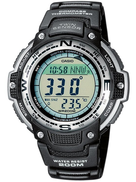 Casio Casio Zegarek SGW-100-1VEF Czarny