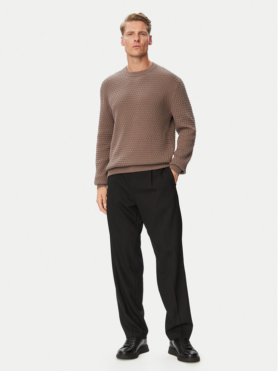 HUGO HUGO Pullover Sylas 50570271 Braun Regular Fit