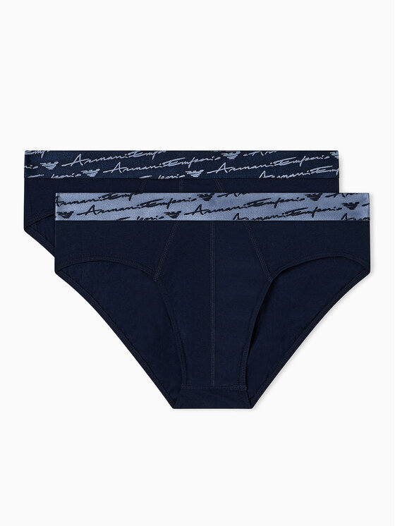 Emporio Armani Underwear Emporio Armani Underwear Súprava slipov M000251AF15007 Tmavomodrá