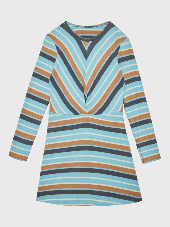 United Colors Of Benetton Rochie de zi 3FVTCV008 Albastru Regular Fit