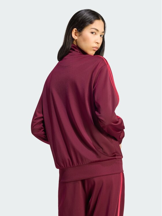 adidas adidas Bluza FIREBIRD Bordowy Loose Fit