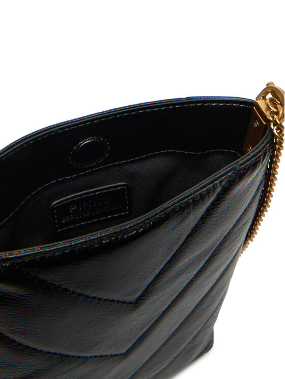 PINKO PINKO Handtasche Flat Satchel AI 25-26 PCPL 105352 A2W2 Schwarz