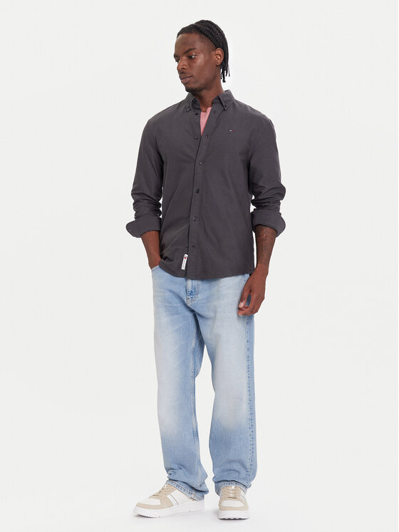 Tommy Jeans Tommy Jeans Риза DM0DM21298 Черен Regular Fit
