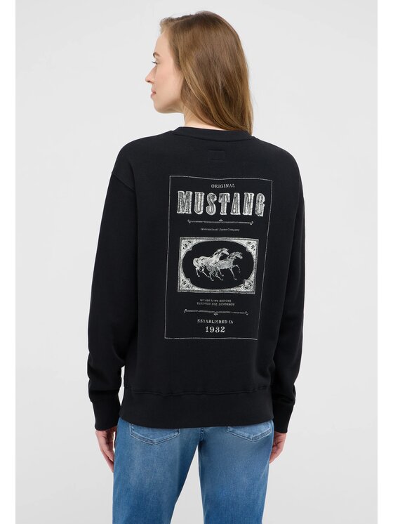 Mustang Mustang Bluza Style Aberdeen Czarny Regular Fit