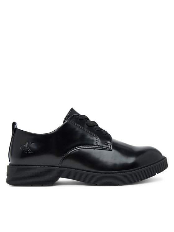 Calvin Klein Oxfordy Low Cut Lace-Up Shoe V3X4-83182-1453 D Czarny