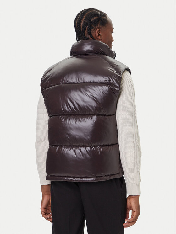 Save The Duck Save The Duck Weste D81382U LOVE21 Braun Regular Fit