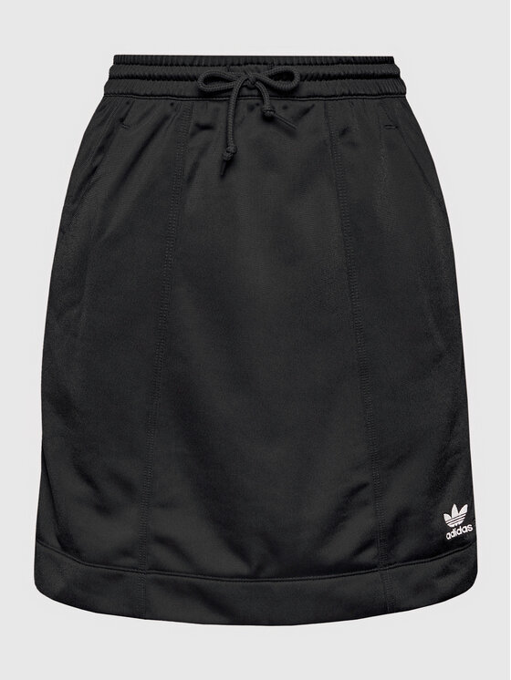 adidas adidas Fustă mini adicolor Classics Tricot H37774 Negru Regular Fit