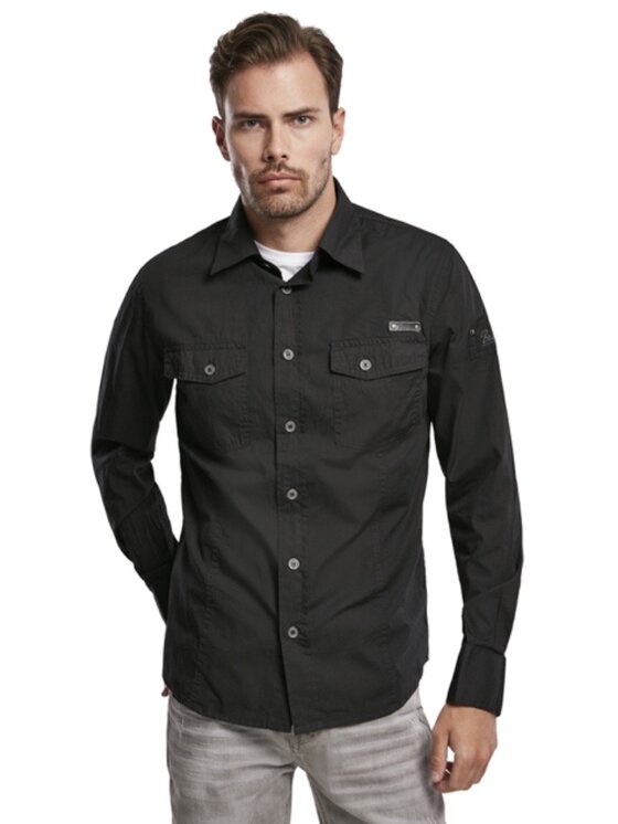 Brandit Brandit Koszula 4005.2 Czarny Regular Fit