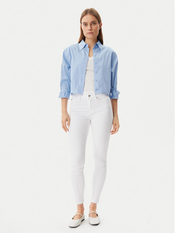 Tommy Hilfiger Tommy Hilfiger Džínsy Como WW0WW44361 Biela Slim Fit