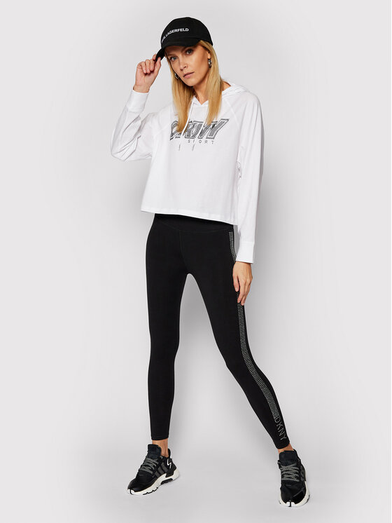 Felpa DP0T7476 Bianco Cropped Fit