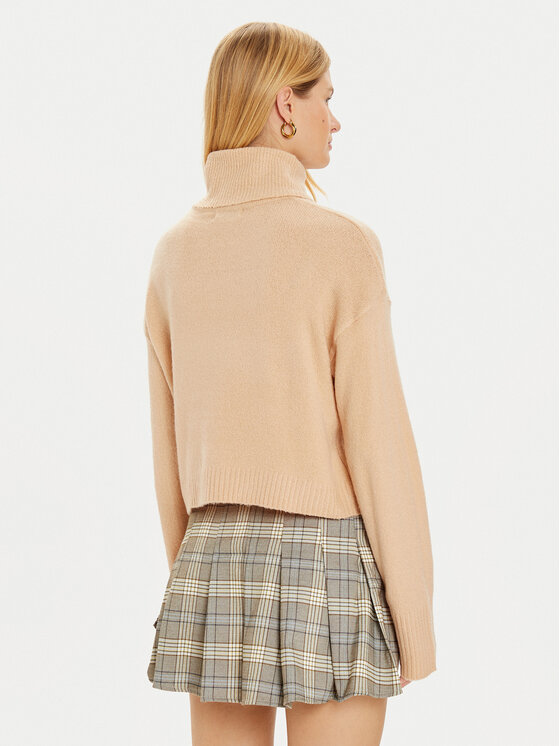 Brave Soul Brave Soul Rollkragenpullover LK-230PEBBLEB Beige Regular Fit