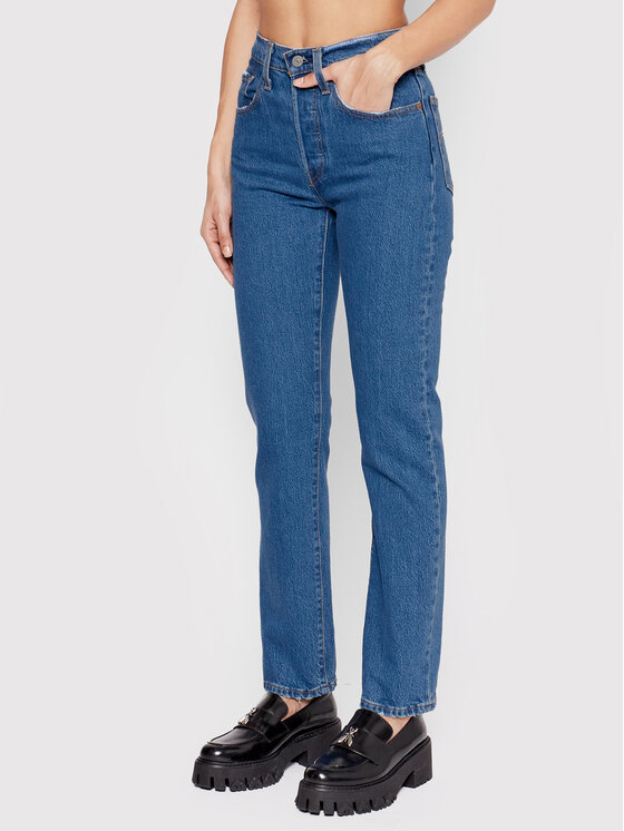 Levi's Džínsy 501 Crop 36200-0225 Modrá Cropped Fit
