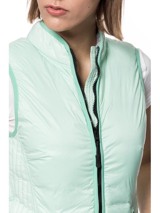 Tom Tailor Tom Tailor Smanicato TOM TAILOR LIGHT DOWN VEST Verde Slim Fit