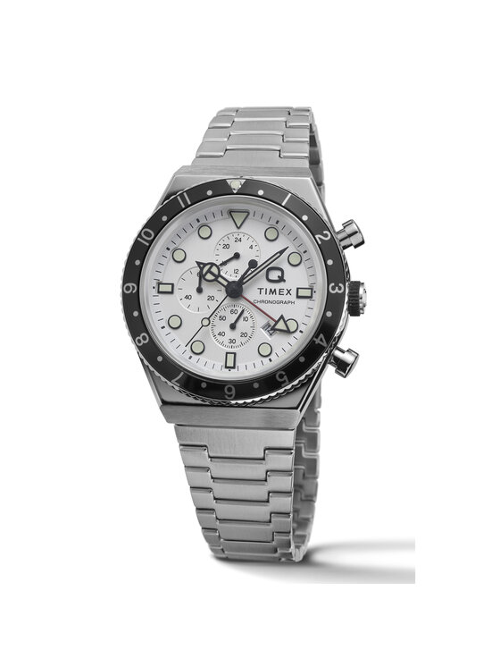 Timex Timex Zegarek TW2V69900 Srebrny