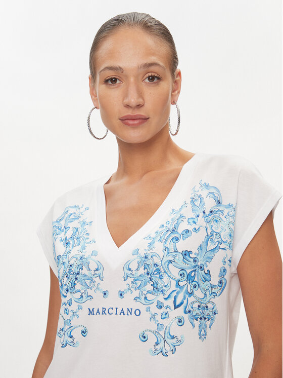 Marciano Guess Marciano Guess T-Shirt 4GGP00 6138A Bílá Regular Fit