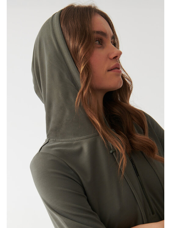TATUUM TATUUM Sukienka dzianinowa MOLOKO Khaki Oversize