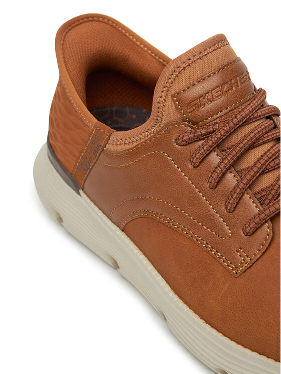 Skechers Skechers Sneakersy Garza-Gervin 205046/WTN Brązowy