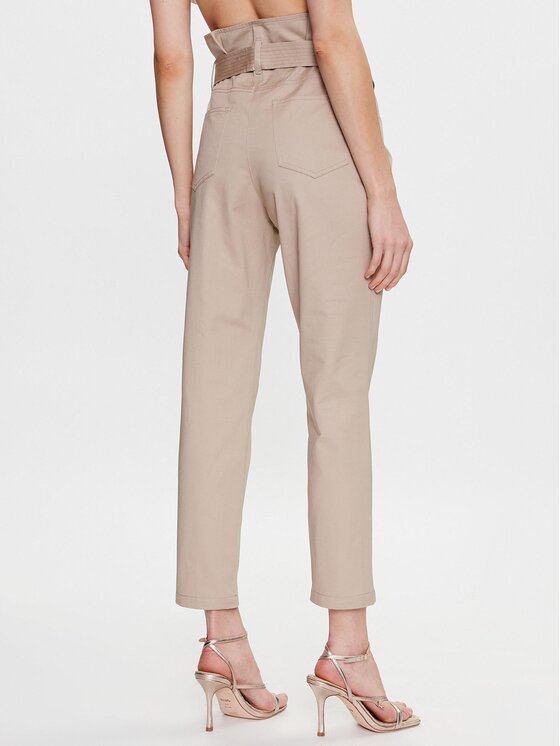 Morgan Morgan Pantaloni din material 231-PMEKO Bej Regular Fit