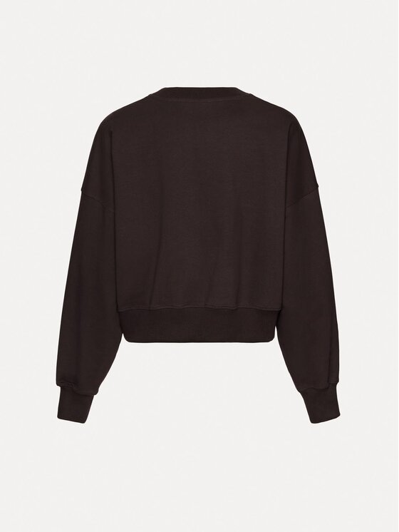La Mania La Mania Mikina LIPPS Tmavě hnědá Basic Fit