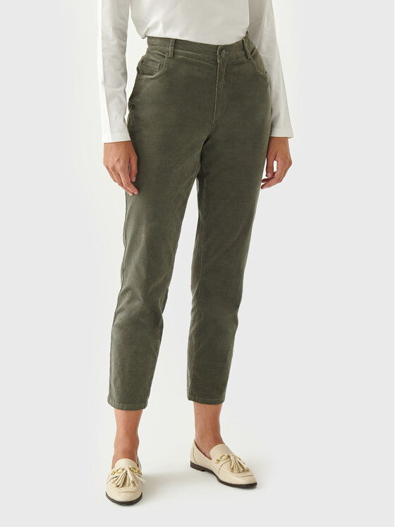 TATUUM Tatuum Штани з тканини Zoria T2218.142 Хакі Regular Fit