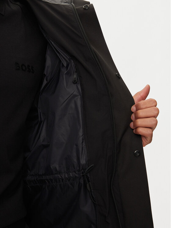 BOSS BOSS Vatovaná bunda 50515113 Černá Regular Fit