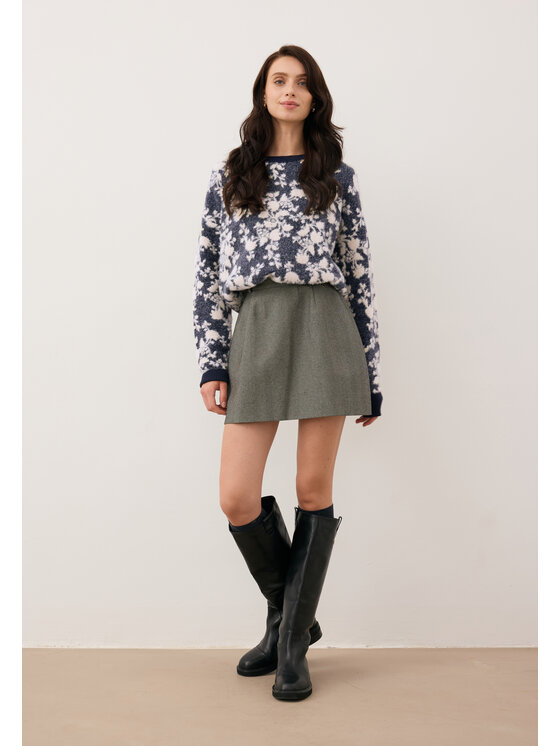 BIZUU BIZUU Mini sukně BREDA Šedá Standard Fit