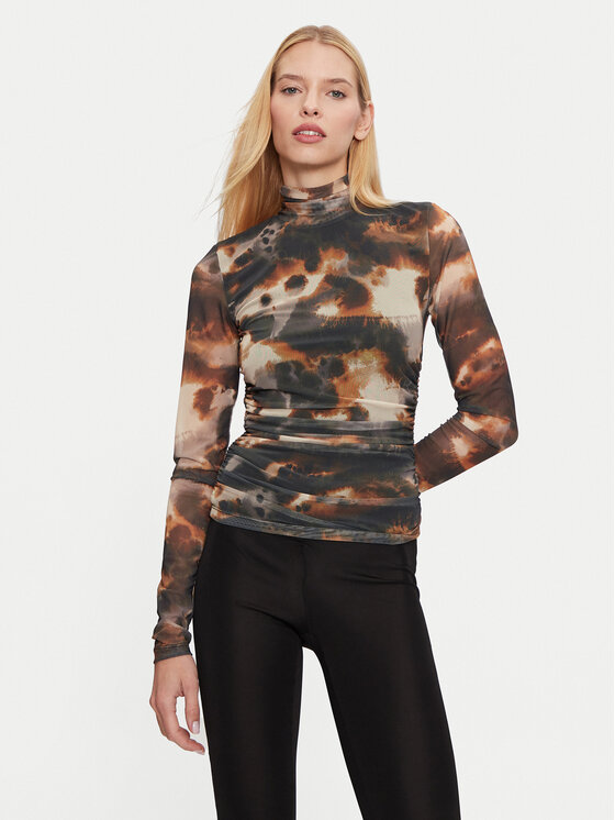 Gestuz Gestuz Majica Behka 10909457 Smeđa Slim Fit