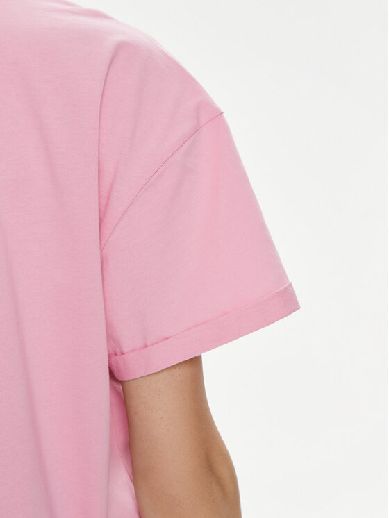 Liu Jo Liu Jo Marškinėliai Moda M/C MA4326 J5904 Rožinė Relaxed Fit