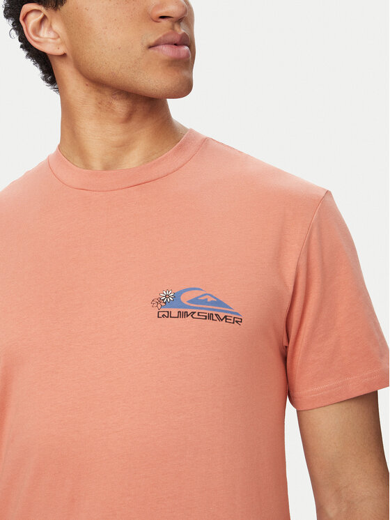 Quiksilver Quiksilver T-Shirt EV Barrel Paradise EQYZT08285 Różowy jasny Regular Fit