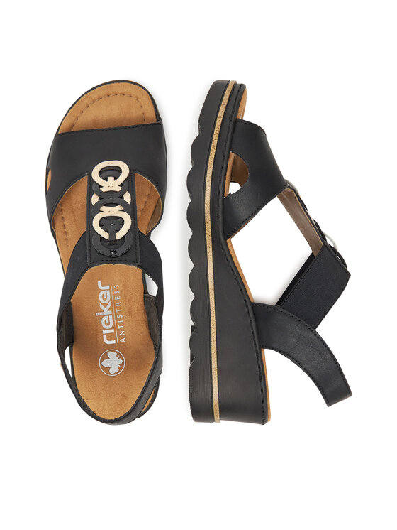 Rieker Rieker Sandalen 67498-00 Schwarz