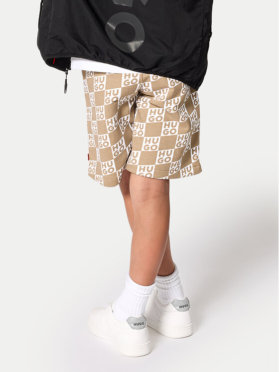 HUGO HUGO Αθλητικό σορτς G00999 D Μπεζ Regular Fit