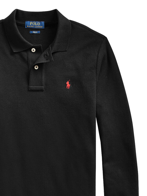 Polo Ralph Lauren Polo Ralph Lauren Тениска с яка и копчета 323708858011 Черен Regular Fit