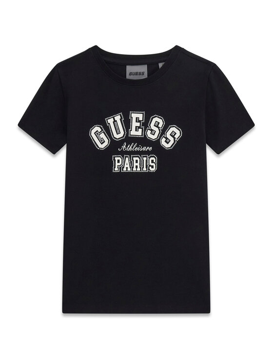 Guess Guess Marškinėliai J6RI41 J1314 Juoda Regular Fit