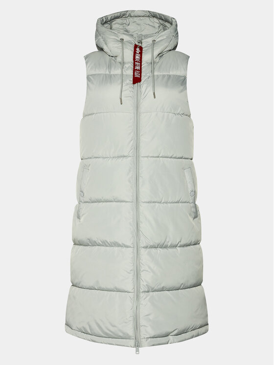 Alpha Industries Brezrokavnik Long Puffer Vest 108002 Siva Regular Fit