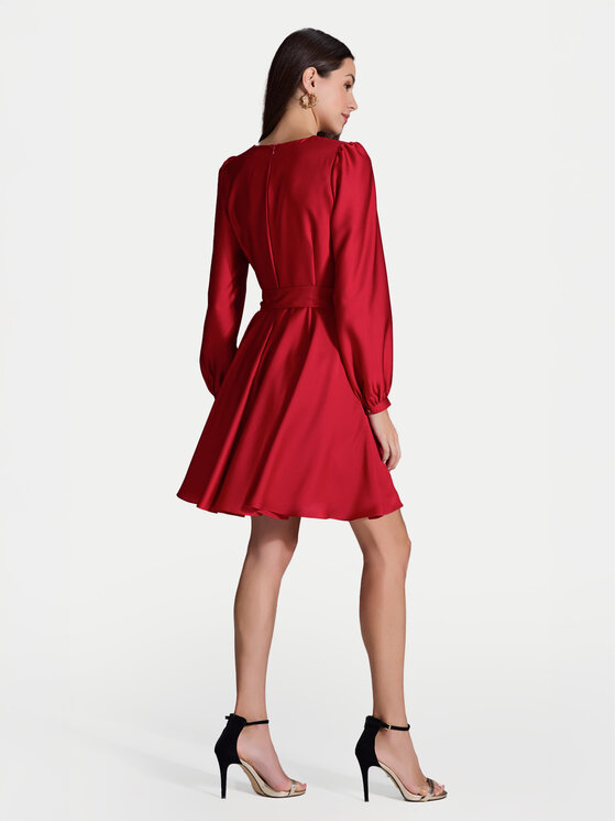 Swing Swing Kokteilinė suknelė 5AI13900 Raudona Regular Fit
