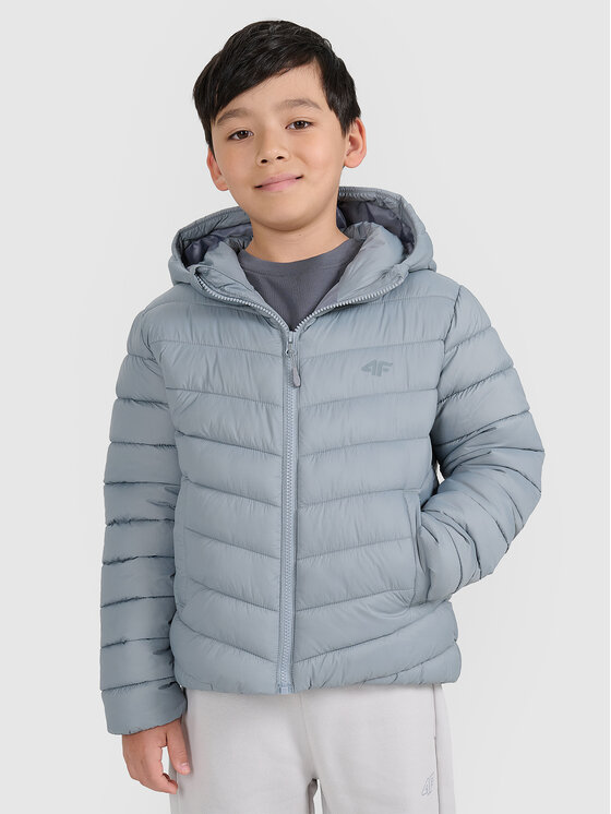 4F 4F Kurtka puchowa OUTERWEAR Szary Regular Fit